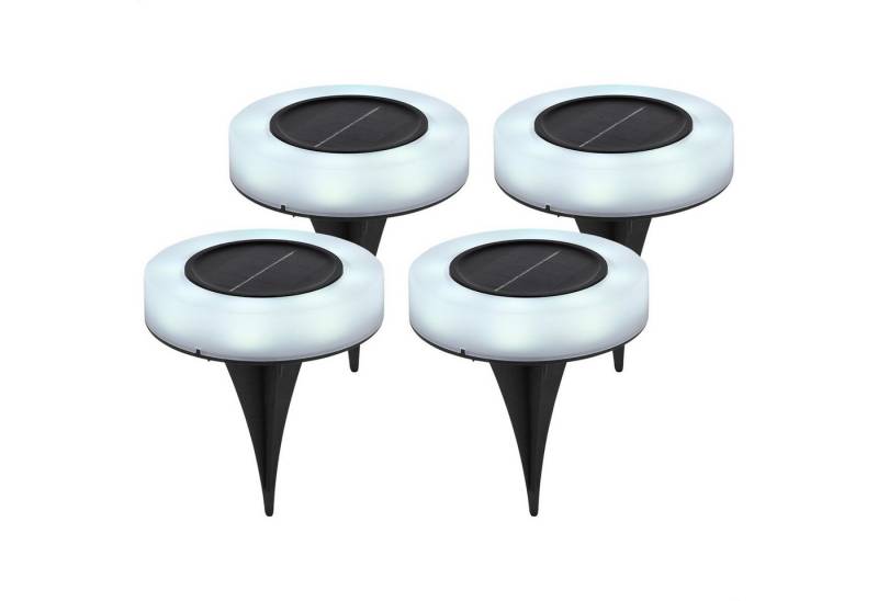 bmf-versand LED Solarleuchte Solarleuchte Garten 4er Set Wegelampe Solarlampe Außen Leuchte Solar, Außenbeleuchtung, LED fest integriert, warmweiß, Wegebeleuchtung von bmf-versand