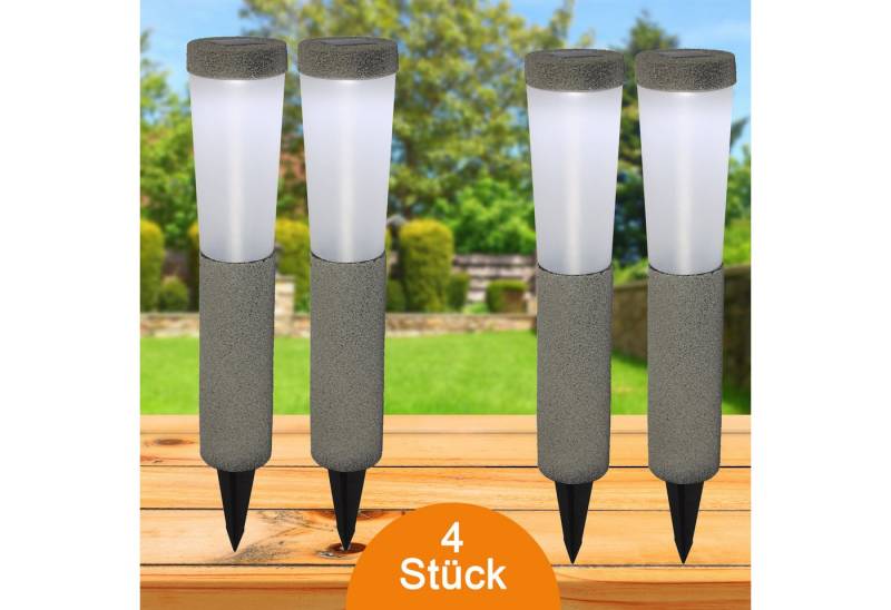 bmf-versand LED Solarleuchte Solarleuchten Garten 4er Set Wegeleuchte Solarlampe Außen Leuchte, Gartenlampe, Dekoleuchte, LED fest integriert, kaltweiß, Außenbeleuchtung bmf-versand LED Solarleuchte Solarleuchten Garten 4er Set Wegeleuchte Solarlampe Außen Leuchte, Gartenlampe, Dekoleuchte, LED fest integriert, kaltweiß, Außenbeleuchtung von bmf-versand