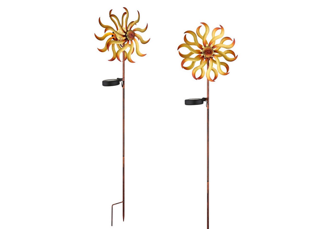 bmf-versand LED Solarleuchte Solarleuchte Garten Außen 2er Set Solarlampe Erdspieß Windrad Solar, Sonne, LED fest integriert, Warmweiß, Windmühle bmf-versand LED Solarleuchte Solarleuchte Garten Außen 2er Set Solarlampe Erdspieß Windrad Solar, Sonne, LED fest integriert, Warmweiß, Windmühle von bmf-versand