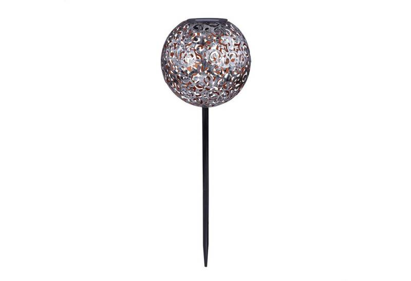 bmf-versand LED Solarleuchte Solarleuchte Garten Außen Solarlampe Kugel 19 cm Außenlampe Solar, Kugelleuchte, Kugellampe stehend, LED fest integriert, Warmweiß, Außenleuchte von bmf-versand