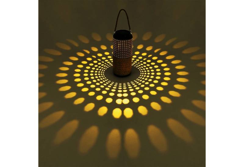 bmf-versand LED Solarleuchte Solarleuchte Garten Laterne 45cm Solarlampe Außen Leuchte Solar mit, auch hängend einsetzbar, LED fest integriert, warmweiß, Tischdeko von bmf-versand