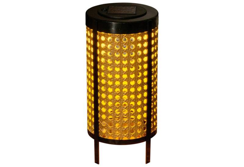 bmf-versand LED Solarleuchte Solarleuchte Garten Laterne 26 cm Solarlampe Außen Außenleuchte Solar, Geflecht, LED fest integriert, warmweiß, Gartenlaterne von bmf-versand