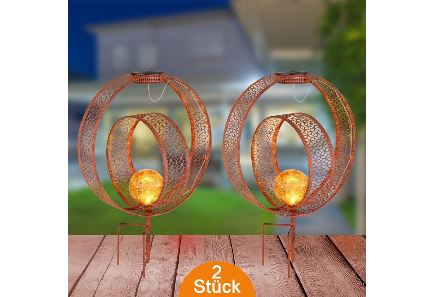 bmf-versand LED Solarleuchte Solarleuchte Garten Ring 2er Set Muster Solarlampe Außen Außenleuchte, mit Schalter, Gartendekoration, Dekolampe, LED fest integriert, warmweiß, Gartenleuchte, Dekoleuchte, Gartenbeleuchtung, Solarkugel bmf-versand LED Solarleuchte Solarleuchte Garten Ring 2er Set Muster Solarlampe Außen Außenleuchte, mit Schalter, Gartendekoration, Dekolampe, LED fest integriert, warmweiß, Gartenleuchte, Dekoleuchte, Gartenbeleuchtung, Solarkugel von bmf-versand