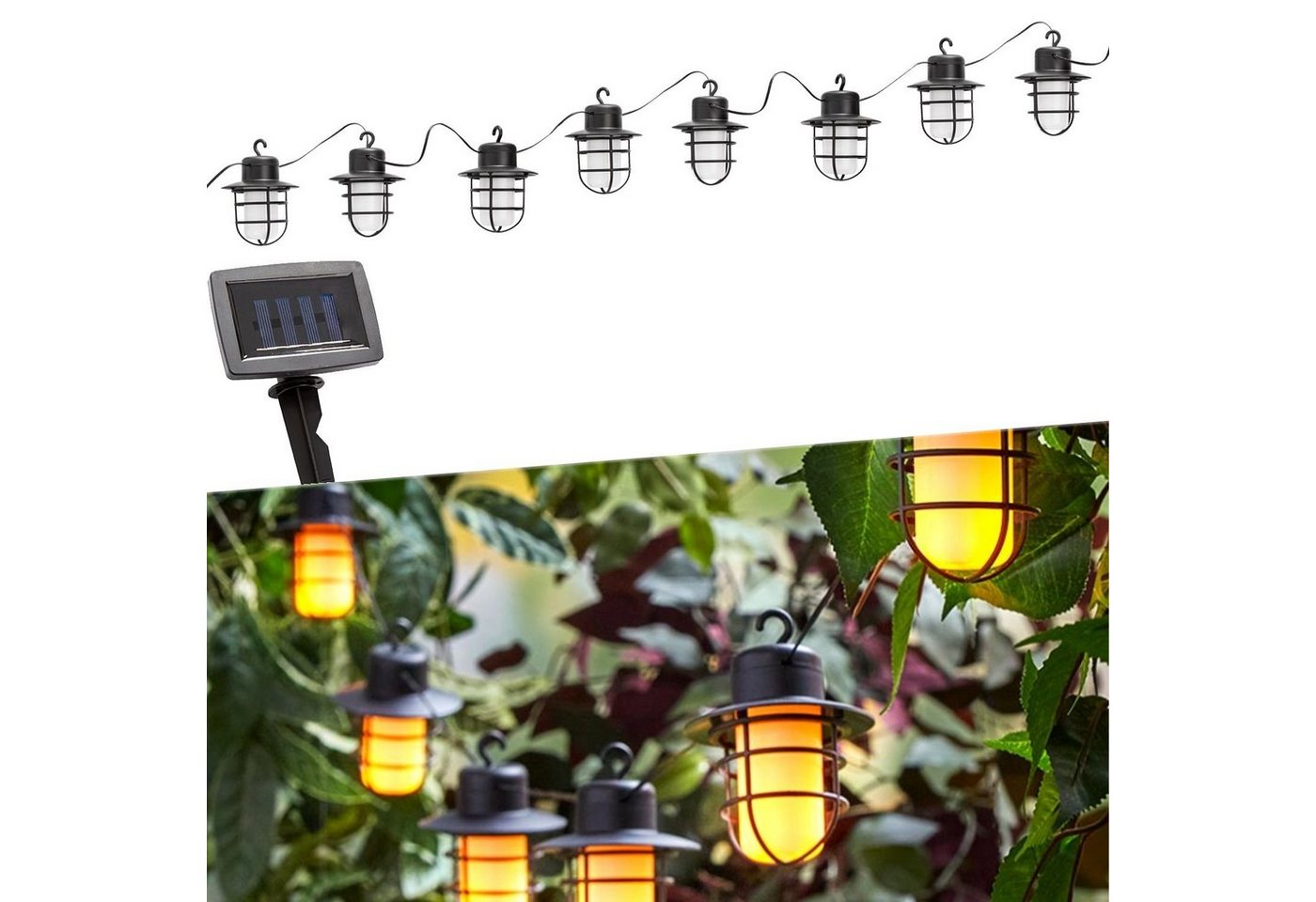 bmf-versand LED Solarleuchte Solarleuchte Garten Solar Lichterkette Solarlampe Laterne mit von bmf-versand