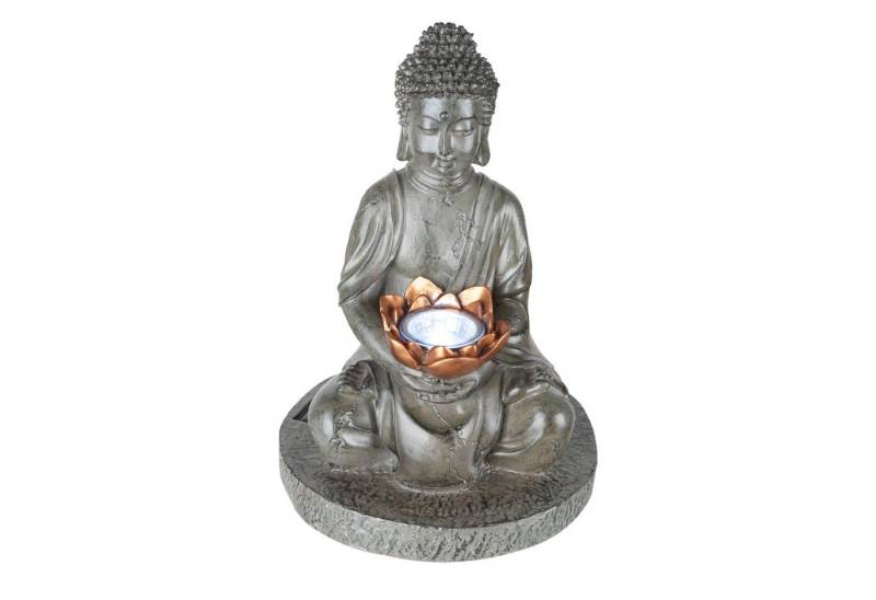 bmf-versand LED Solarleuchte Solarleuchte Garten Figur Solarlampe Buddha Deko Außen Außenleuchte, Balkon, Outdoor, LED fest integriert, Warmweiß, Dekoleuchte von bmf-versand