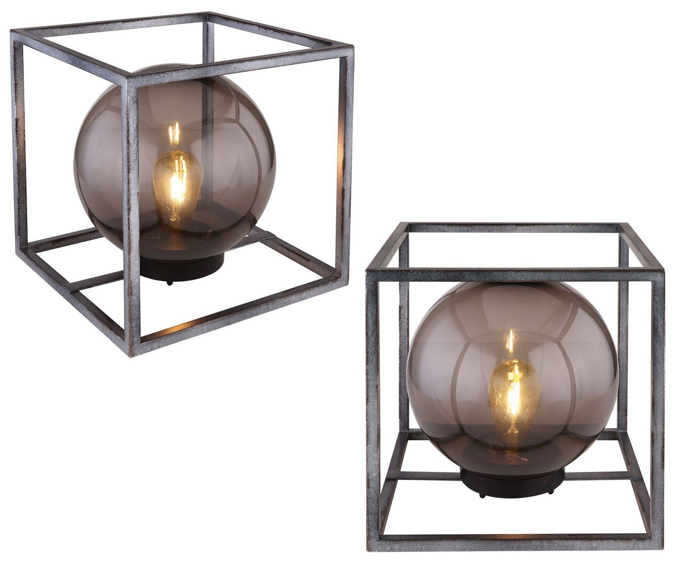 bmf-versand LED Solarleuchte Solarleuchte Garten Würfel 2er Set Rauchglas Kugel Solarlampe Außen, Gartenleuchte Solar, LED fest integriert, Warmweiß, Gartenlampe bmf-versand LED Solarleuchte Solarleuchte Garten Würfel 2er Set Rauchglas Kugel Solarlampe Außen, Gartenleuchte Solar, LED fest integriert, Warmweiß, Gartenlampe von bmf-versand