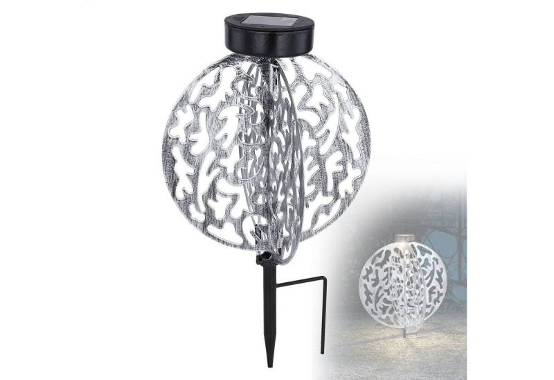 bmf-versand LED Solarleuchte Solarleuchte Garten Scheibe 20 cm Solarlampe Außen Leuchte Solar mit, Schalter, Gartendeko, LED fest integriert, warmweiß, Gartenleuchte, Dekolampe, Gartenbeleuchtung, Außenlampe von bmf-versand