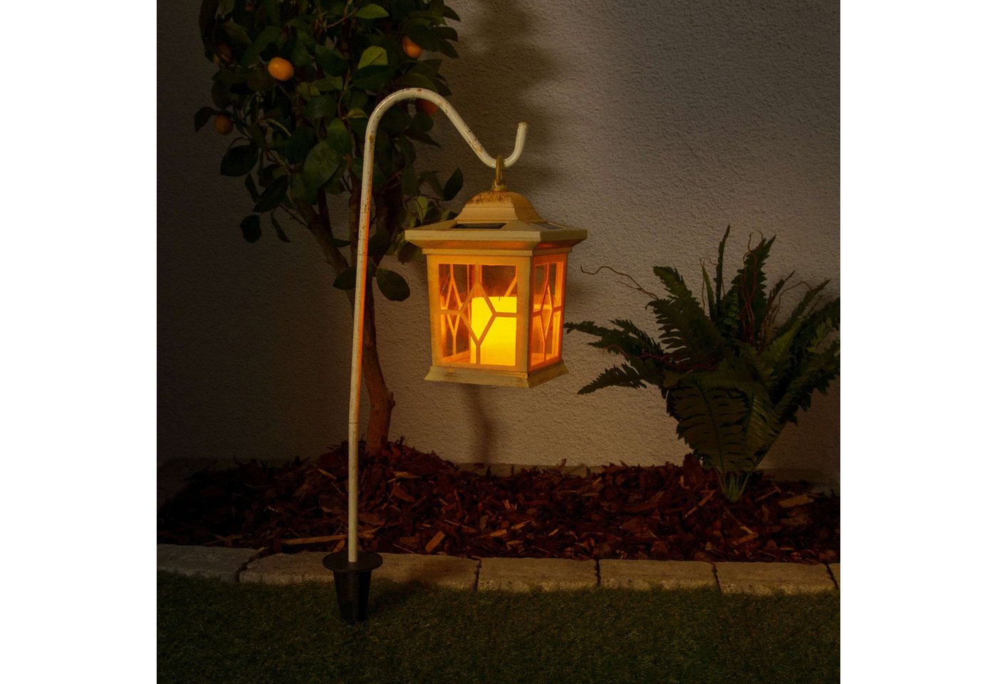 bmf-versand LED Solarleuchte Solarleuchten Garten Laterne 2er Set weiß Solarlampe Grableuchte Solar, Flackereffekt, LED fest integriert, Warmweiß, Grablicht Außenlaterne bmf-versand LED Solarleuchte Solarleuchten Garten Laterne 2er Set weiß Solarlampe Grableuchte Solar, Flackereffekt, LED fest integriert, Warmweiß, Grablicht Außenlaterne von bmf-versand