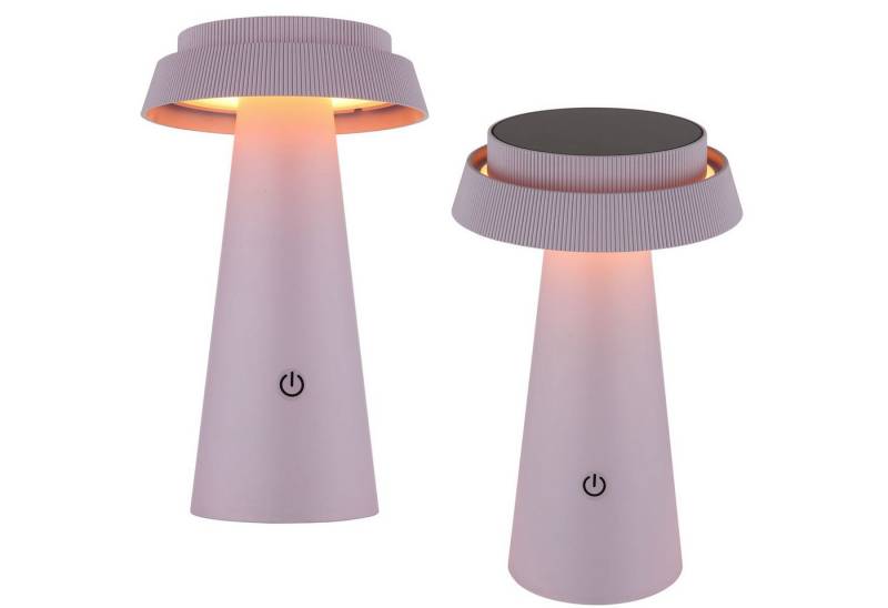 bmf-versand LED Solarleuchte Tischlampe kabellos Akku 2er Set Solar Tischleuchte Außen von bmf-versand