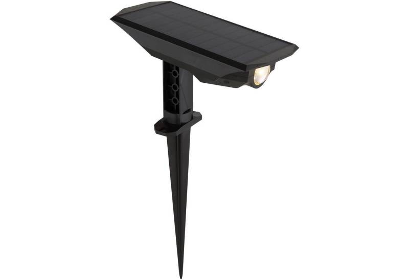 bmf-versand LED Solarleuchte Wegeleuchte Solar Gartenstrahler Außen Erdspieß Solarleuchte Garten, Außenstrahler mit Erdspitz, LED fest integriert, Warmweiß, Gartenstrahler von bmf-versand