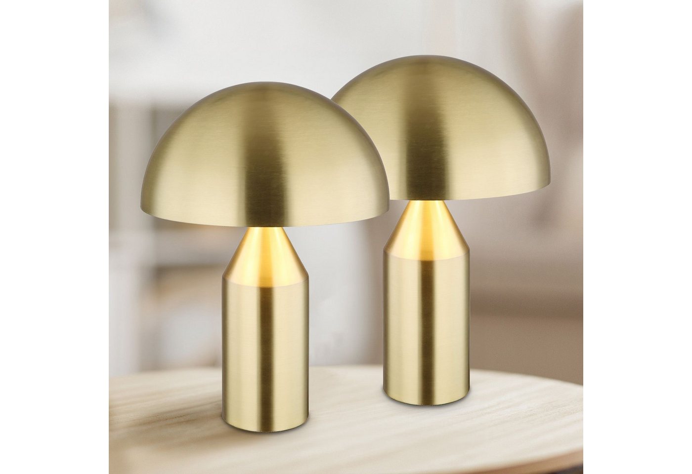 bmf-versand Tischleuchte Nachttischlampe 2er Set Tischlampe Schlafzimmer Messing Tischleuchte bmf-versand Tischleuchte Nachttischlampe 2er Set Tischlampe Schlafzimmer Messing Tischleuchte von bmf-versand