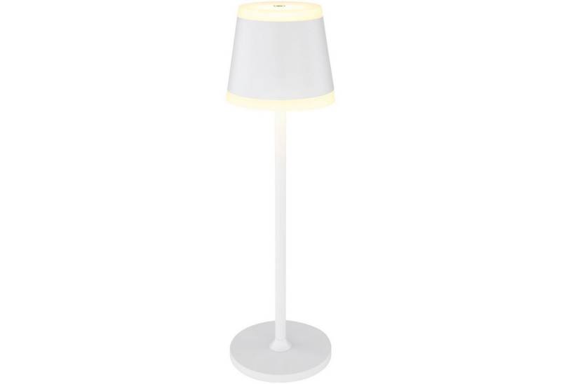 bmf-versand Tischleuchte Tischlampe kabellos mit Akku Wohnzimmer Touch Dimmer Tischleuchte, ohne Kabel, LED fest integriert, Warmweiß, Dimmbar von bmf-versand