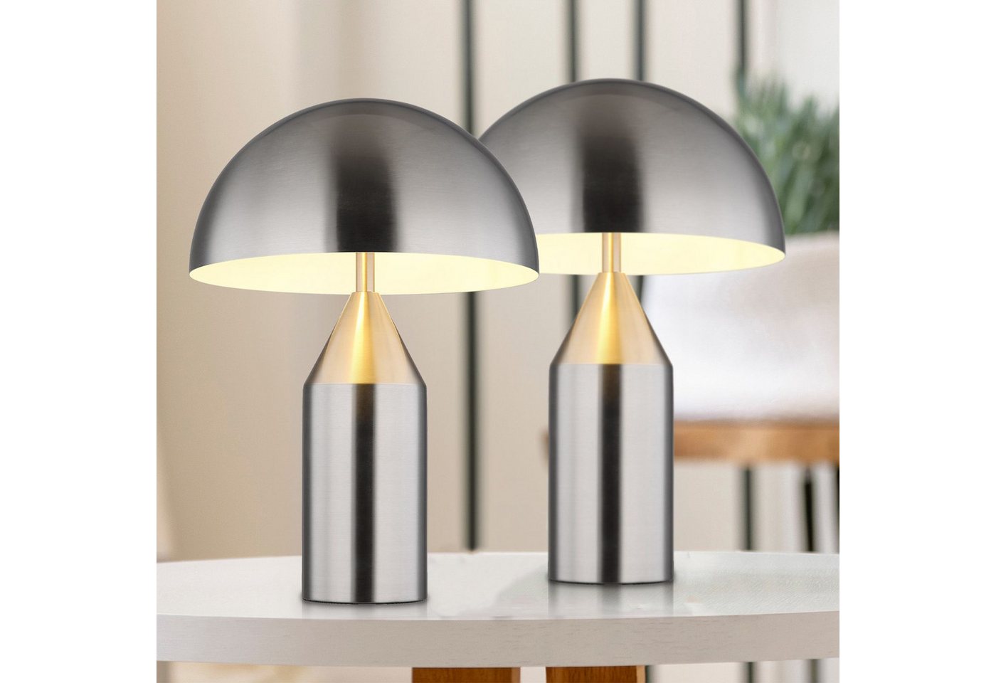 bmf-versand Tischleuchte Nachttischlampe 2er Set Tischlampe Schlafzimmer Nachttischleuchte, Modern, ohne Leuchtmittel, Pilz Form bmf-versand Tischleuchte Nachttischlampe 2er Set Tischlampe Schlafzimmer Nachttischleuchte, Modern, ohne Leuchtmittel, Pilz Form von bmf-versand