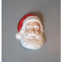 3D Weihnachtsmann Gesicht Wandkunst von bmwpottery