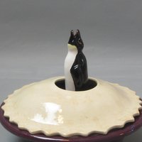 Tortenpinguin Dekorativer Tortenvogel, Küchenakzent | 3-3, 5 "Hoch Tortenpinguin Dekorativer Tortenvogel, Küchenakzent | 3-3, 5 "Hoch von bmwpottery