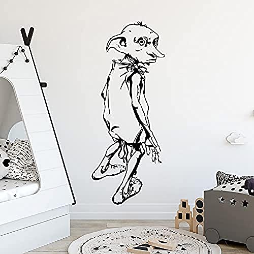 Wandaufkleber PVC Abnehmbare Wandtattoo Dobby Aliens Kinderzimmer Schlafzimmer Cartoon Film Dobby Spielzimmer Home Decoration 94x38cm von bnkrtopsu