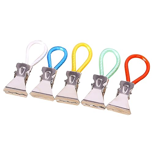 bnsggl 5 Stücke Edelstahl Clips Haushalts Kleinigkeiten Haken Clip Einfache Wäscheklammer Socken Kleidung Schellen Handtuch Hängen Clips von bnsggl