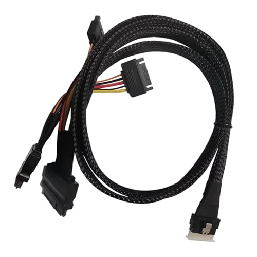 bnsggl SFF8654(8i) Auf 2SFF-8639 Adapterkabel 31 5 Zoll SFF8654 Auf SFF8639 Mit Strom Für Workstations von bnsggl