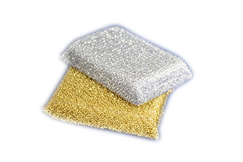 8X (4-x2er) MAAJ® TEFLONSCHWAMM Lurex Gold/Silber von Mcties