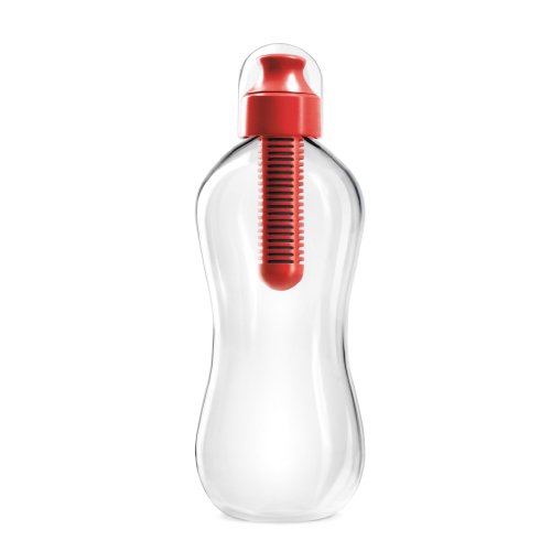 Bobble BOBRD Flasche mit integriertem Filter, rot von bobble