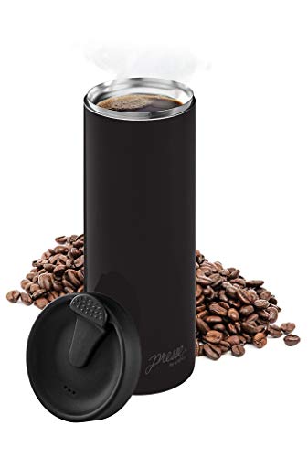 bobble Französische Kaffeepresse, für unterwegs, schnelles Aufbrühen, schlankes Design, dreifache Wandisolierung, 400 ml (schwarz) von bobble