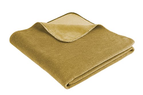 Bocasa by biederlack Wohndecke Baumwollmischung nutria Größe 150x200 cm von biederlack