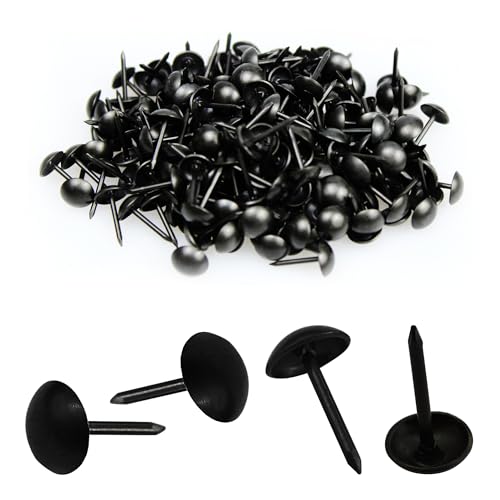 bociloy 200 Stück 6,3 cm Polsternägel, Möbelnägel, 7 × 13 mm, dekorative Möbelnägel, runder Kopf, Möbel-Daumen-Pinnnadel, DIY Reißzwecken für Polstermöbel, Korkplatte, Schwarz bociloy 200 Stück 6,3 cm Polsternägel, Möbelnägel, 7 × 13 mm, dekorative Möbelnägel, runder Kopf, Möbel-Daumen-Pinnnadel, DIY Reißzwecken für Polstermöbel, Korkplatte, Schwarz von bociloy