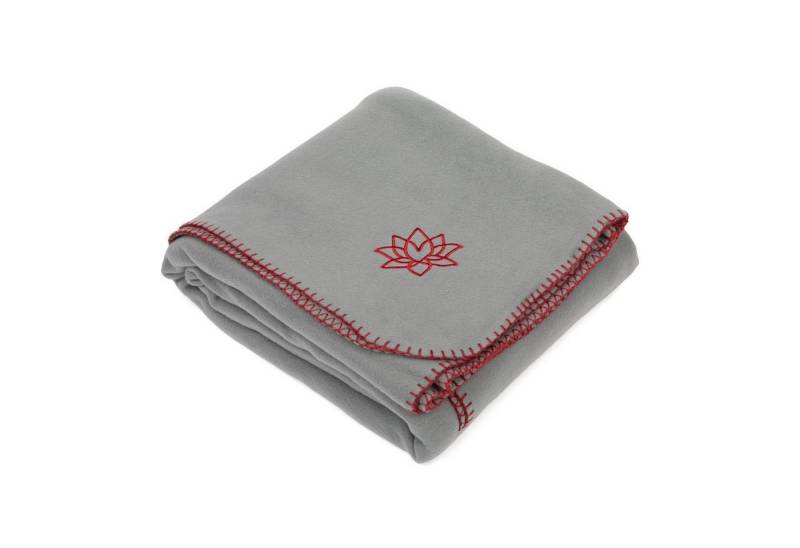 Wohndecke Yogadecke ASANA BLANKET grau/aubergine, bodhi von bodhi