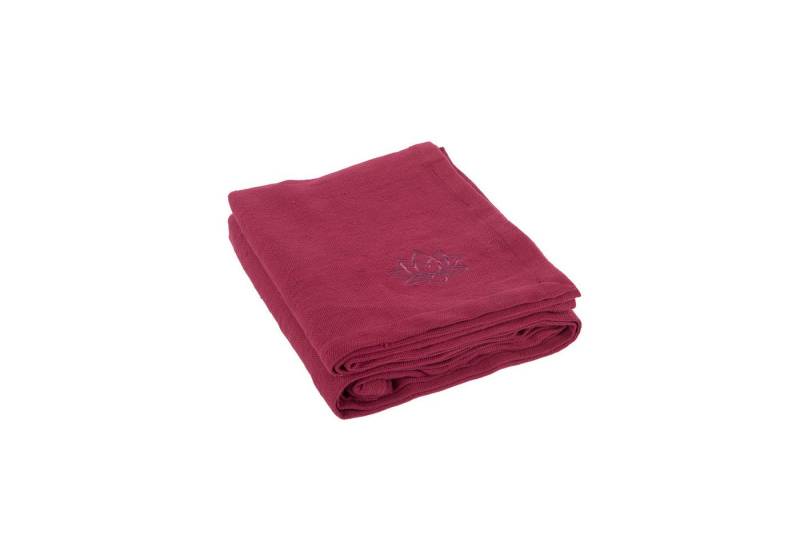 Wohndecke Yogadecke SHAVASANA, Baumwolle weinrot, bodhi von bodhi
