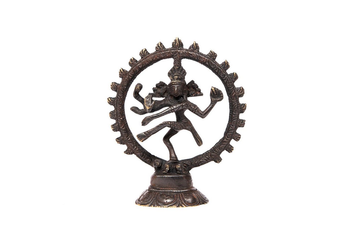 bodhi Dekofigur Nataraj Statue, Messing ca. 13 cm, schwarz von bodhi