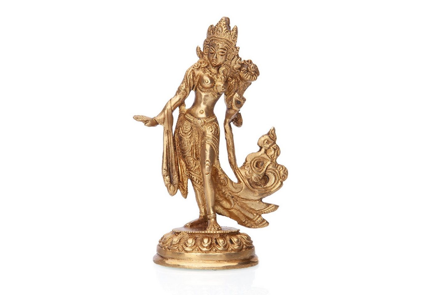 bodhi Dekofigur Tanzende Tara Statue, Messing ca. 13 cm von bodhi