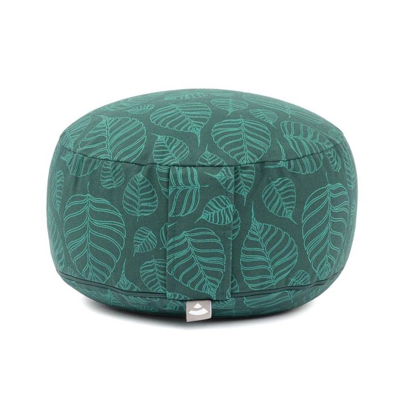 bodhi Meditationskissen Meditationskissen RONDO, 32 x 20 cm Bodhi Leaves, deep green, Kapok von bodhi