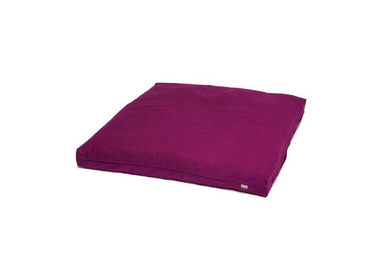 bodhi Meditationskissen Meditationsmatte Zabuton BASIC 80 x 80 cm aubergine von bodhi