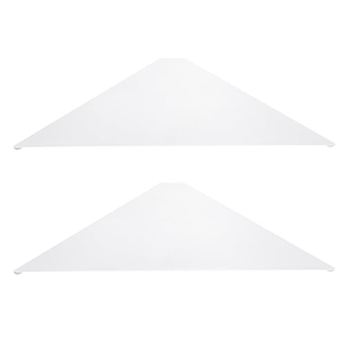 bodkar Eckregal, Wandhalterung, schwebende Eckregale, weißes Metall, Wand-Eckregal, 2er-Set, für Wohnzimmer, Schlafzimmer, Badezimmer (weiß) von bodkar