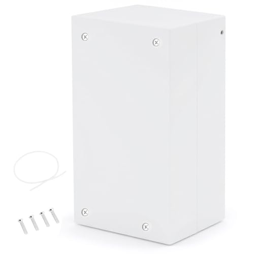 Anschlussdose,Abzweigdose Wasserdichtes IP65 Abzweigkasten ABS Elektrisches Anschlusskästen DIY Kunststoff Fall Verdrahtungs Verteilerkasten flach Aufputz Schalter Box(26.3 * 18.5 * 10cm) von boeyeleny
