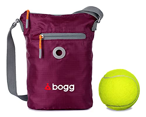bogg ist ein All-in-One-Dog-Pooh-Beutelspender und Abfallbehälter. Ein Hunde-Wanderrucksack für Bereiche mit wenigen Behältern. Leicht, regendicht und versenkbar.(Brombeere) von bogg