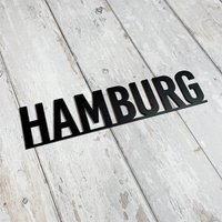 Hafencity Hamburg St.pauli Metall Schriftzug von bohlingsteeldesign