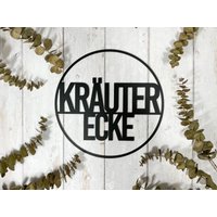 Kräuter Ecke Metall Dekoring Gartendeko Kräuerbeet von bohlingsteeldesign