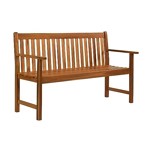 boho living® Gartenbank Holzbank 150 x 62 x 90 cm - DREI-Sitzer, belastbar bis 300 kg, massives Akazienholz geölt von boho living