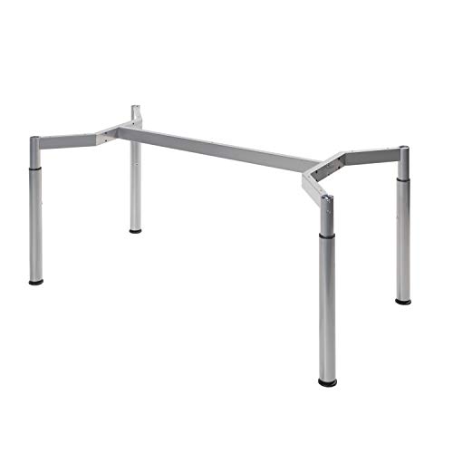 HDmirrorR Boho möbelwerkstatt Schreibtischgestell, Konferenztischgestell, Tischgestell, höheneinstellbar in Silber RAL9006 für Tischplatten von 180 x 80 cm HDmirrorR Boho möbelwerkstatt Schreibtischgestell, Konferenztischgestell, Tischgestell, höheneinstellbar in Silber RAL9006 für Tischplatten von 180 x 80 cm von boho office