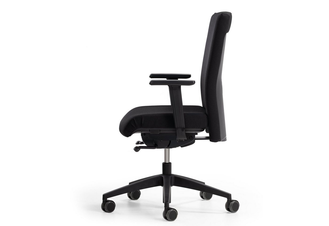 boho office® Drehstuhl, in Schwarz, Made in Germany, Sitzfläche und Armlehnen verstellbar von boho office®