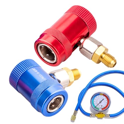 boiler 134A Adapteranschlüsse - Schnellkupplung R1234Yf-Adapter AC-Anschlüsse | 1234Yf auf 134A Adapter-Umrüstsatz, Adapteranschluss für AC-Aufladung der Auto-Klimaanlage von boiler