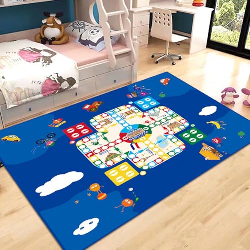 boiszeda Alphabet Zahlen Spielmatten rutschfeste Kinder Lernmatten Rechteckige große Spielmatte Verkehrswegen Stadtplan Dekorativer Teppich für Schlafzimmer Teenager Jungen von boiszeda