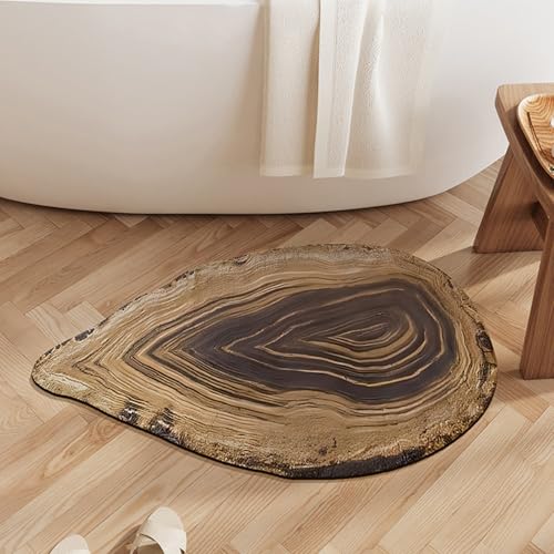 boiszeda Holzmaserung-Teppich Naturthema rutschfeste Badewannenmatte saugfähige Badematten schnell trocknender Teppich für Schlafzimmer Küche Toilette Tür boiszeda Holzmaserung-Teppich Naturthema rutschfeste Badewannenmatte saugfähige Badematten schnell trocknender Teppich für Schlafzimmer Küche Toilette Tür von boiszeda