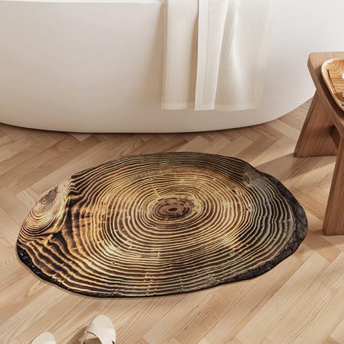 boiszeda Holzmaserung-Teppich Naturthema rutschfeste Badewannenmatte saugfähige Badematten schnell trocknender Teppich für Schlafzimmer Küche Toilette Tür boiszeda Holzmaserung-Teppich Naturthema rutschfeste Badewannenmatte saugfähige Badematten schnell trocknender Teppich für Schlafzimmer Küche Toilette Tür von boiszeda