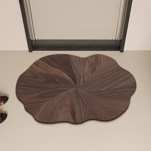 boiszeda Holzmaserung-Teppich Naturthema rutschfeste Badewannenmatte saugfähige Badematten schnell trocknender Teppich für Schlafzimmer Küche Toilette Tür boiszeda Holzmaserung-Teppich Naturthema rutschfeste Badewannenmatte saugfähige Badematten schnell trocknender Teppich für Schlafzimmer Küche Toilette Tür von boiszeda