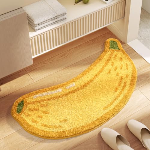 boiszeda Süße Badezimmerteppiche Lustiger Obstteppich Weicher Plüsch Flauschige Badematte Saugfähig rutschfest Zitrone Pfirsich Banane Avocado Scheiben Teppich für Badezimmer Küche Wohnzimmer boiszeda Süße Badezimmerteppiche Lustiger Obstteppich Weicher Plüsch Flauschige Badematte Saugfähig rutschfest Zitrone Pfirsich Banane Avocado Scheiben Teppich für Badezimmer Küche Wohnzimmer von boiszeda