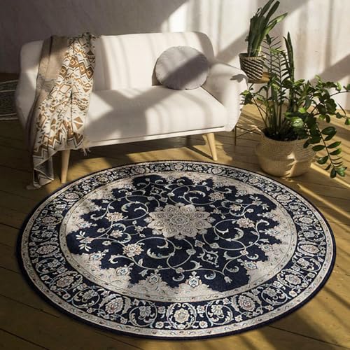 boiszeda Vintage Traditioneller Rutschfester Teppich Schlafzimmer Wohnzimmer Teppichmatte Luxuriöses Blumenmuster Breiter Teppich im persischen Stil für Wohnzimmer Schlafzimmer Lounge Wohnkultur von boiszeda