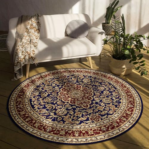 boiszeda Vintage Traditioneller Rutschfester Teppich Schlafzimmer Wohnzimmer Teppichmatte Luxuriöses Blumenmuster Breiter Teppich im persischen Stil für Wohnzimmer Schlafzimmer Lounge Wohnkultur von boiszeda