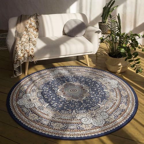 boiszeda Vintage Traditioneller Rutschfester Teppich Schlafzimmer Wohnzimmer Teppichmatte Luxuriöses Blumenmuster Breiter Teppich im persischen Stil für Wohnzimmer Schlafzimmer Lounge Wohnkultur von boiszeda